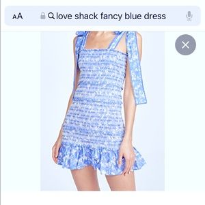 LoveSchackFancy Belle dress ..Blue/yellow color Size Small